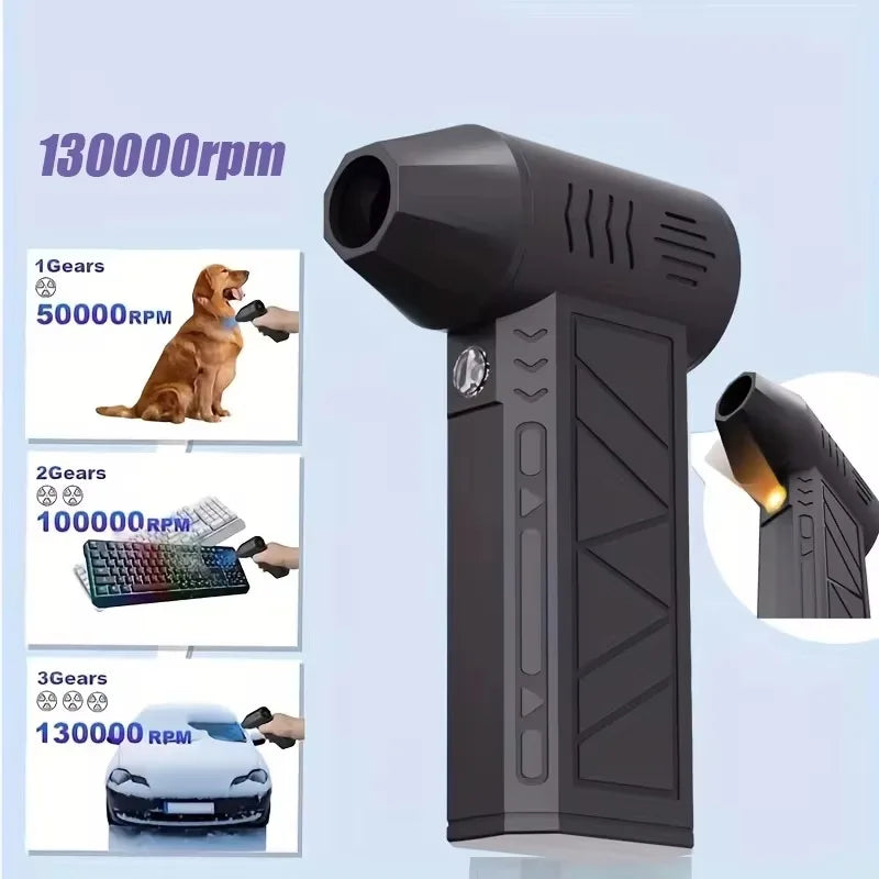 Turbo Jet Air Blower – High Power Portable Dust Cleaner (Type-C Rechargeable)