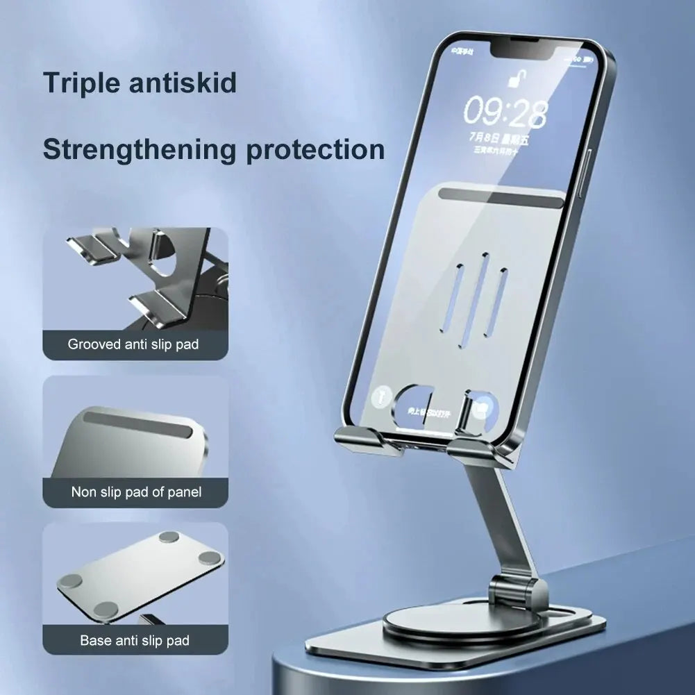 Metal 360 Degree Rotating Mobile Phone Tablet Pc Stand