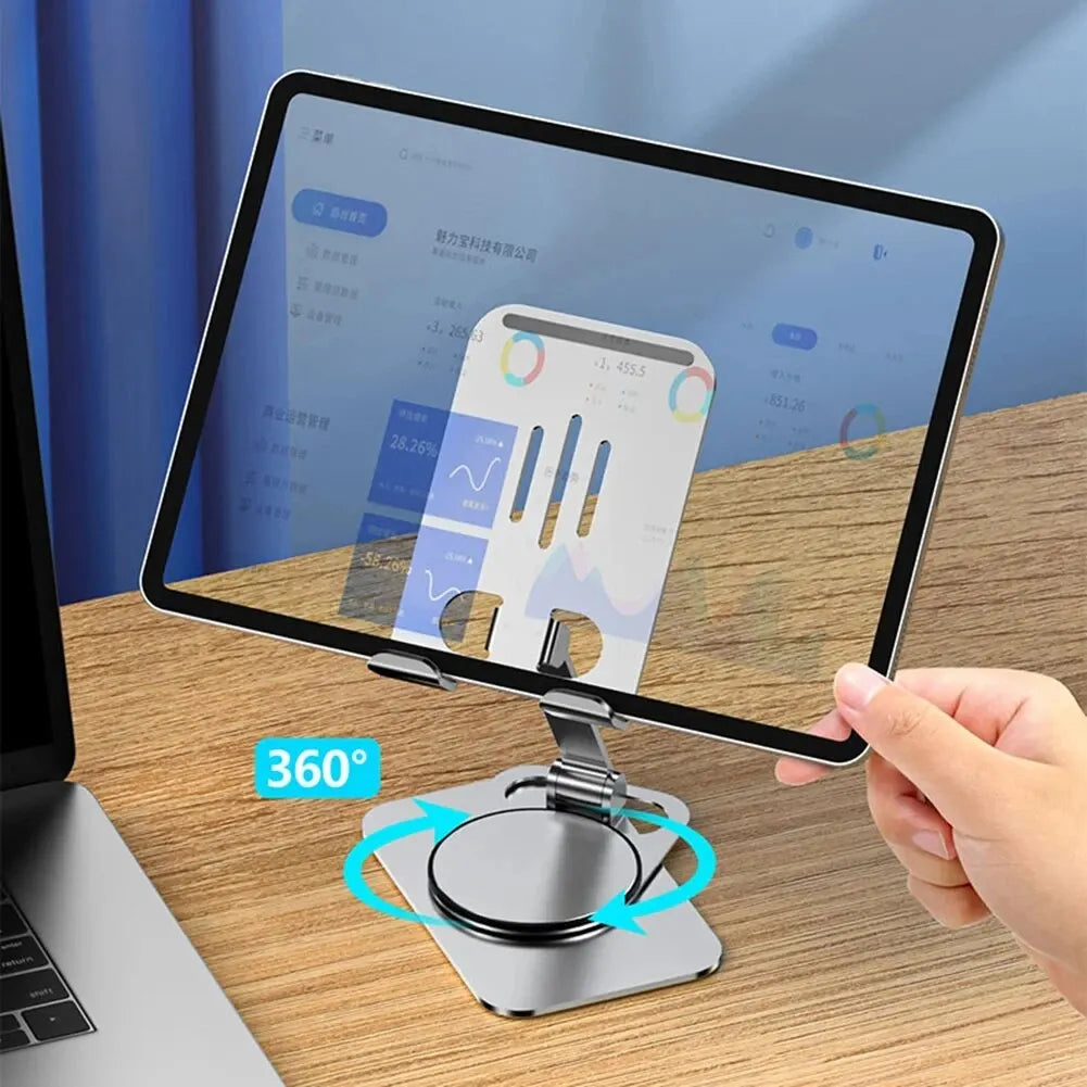 Metal 360 Degree Rotating Mobile Phone Tablet Pc Stand