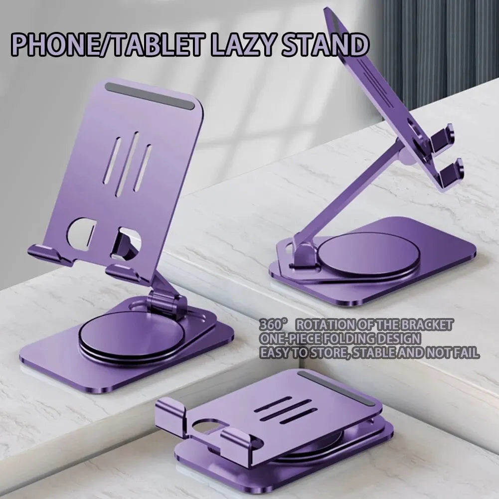 Metal 360 Degree Rotating Mobile Phone Tablet Pc Stand